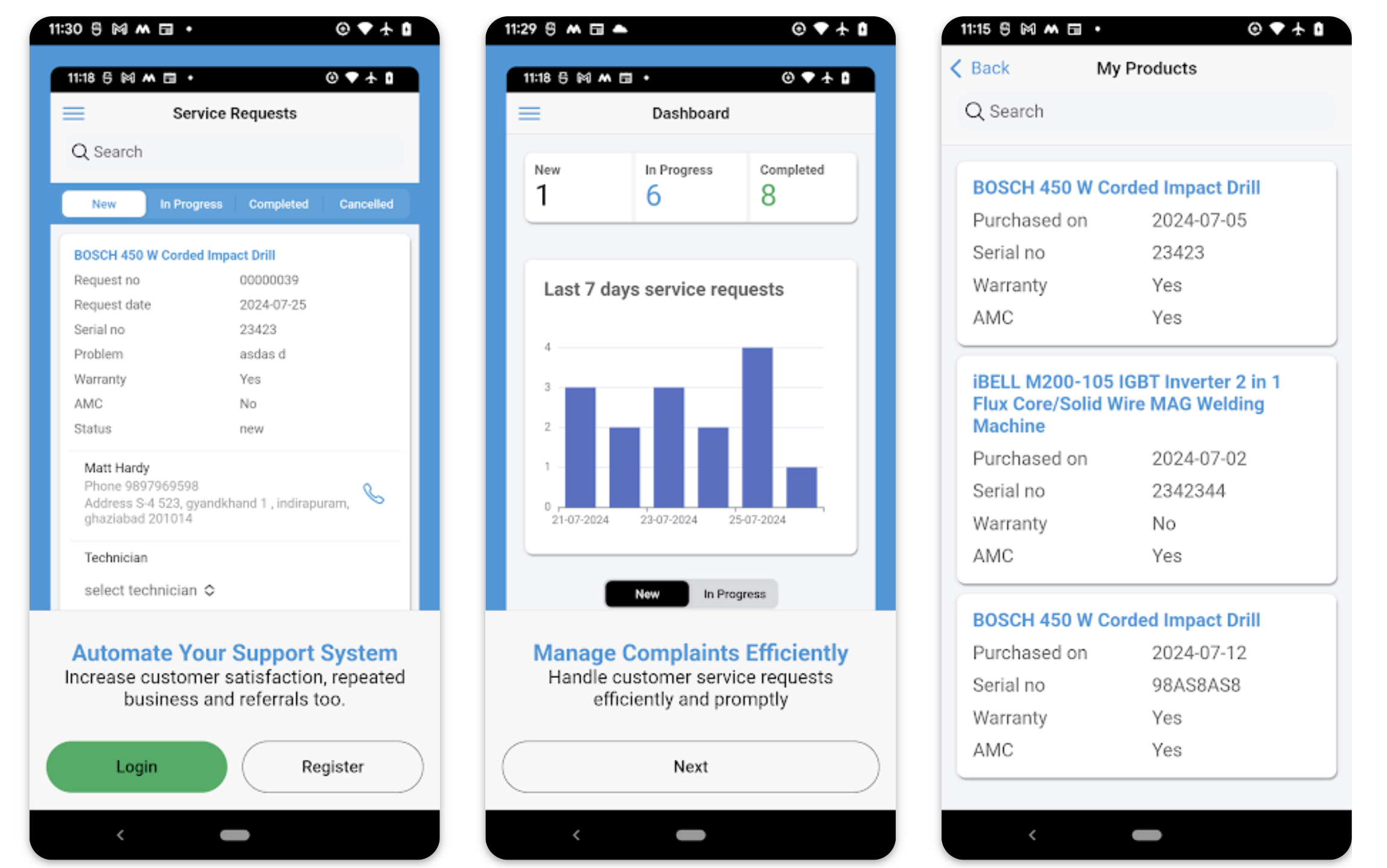 Mobile Field Service Management App